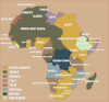 Africa at the start of Word War 1, 1914.
More history maps >>