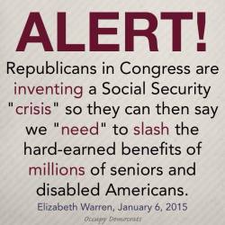 ncpssm:  This week, the House GOP’s first order of business was to attack Social Security. They are doing their best to pit retirees vs. the disabled in an effort to cut Social Security benefits. Please SHARE this graphic with your friends! Read more