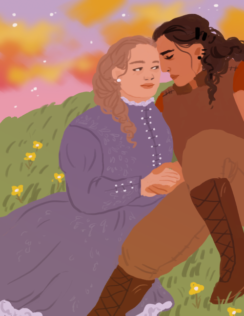 lauf-aiya-rson:dancynrew:Imgonnagivethegayseverythingtheywant.gif[id: drawings of queer couples in f