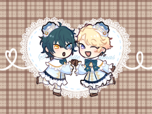 spacejade:All I want for christmas is narumika in the cute snowy shuffle event outfits happyele plea