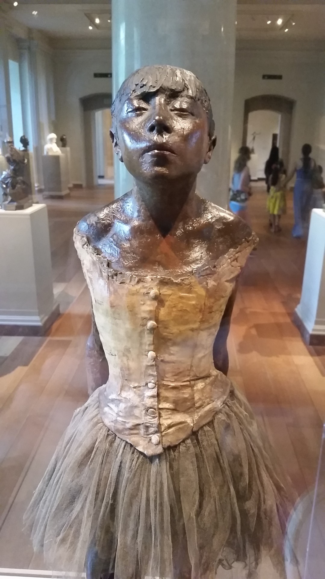 phantomonabudget:  Little Dancer, Aged Fourteen (1881, Edgar Degas)(pigmented beeswax,