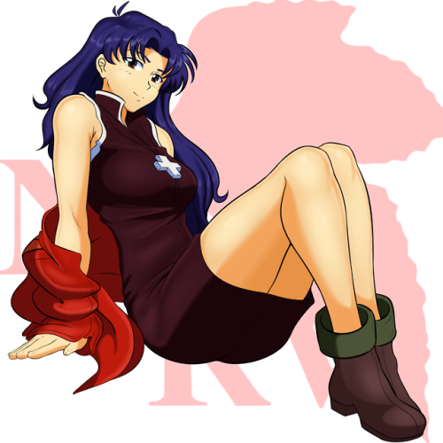 zeromomentaii: Commission of Misato for @Unseriousguy this one was fun.PicartoPatreonTwitter