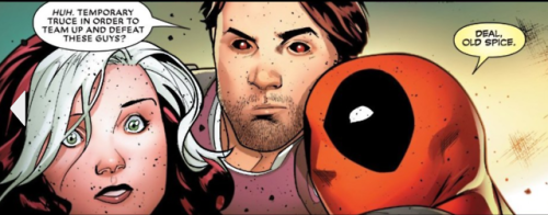 Deadpool explaning why, Gambit´s new name is old spice.I like it!Rogue & Gambit #2 (2018-)