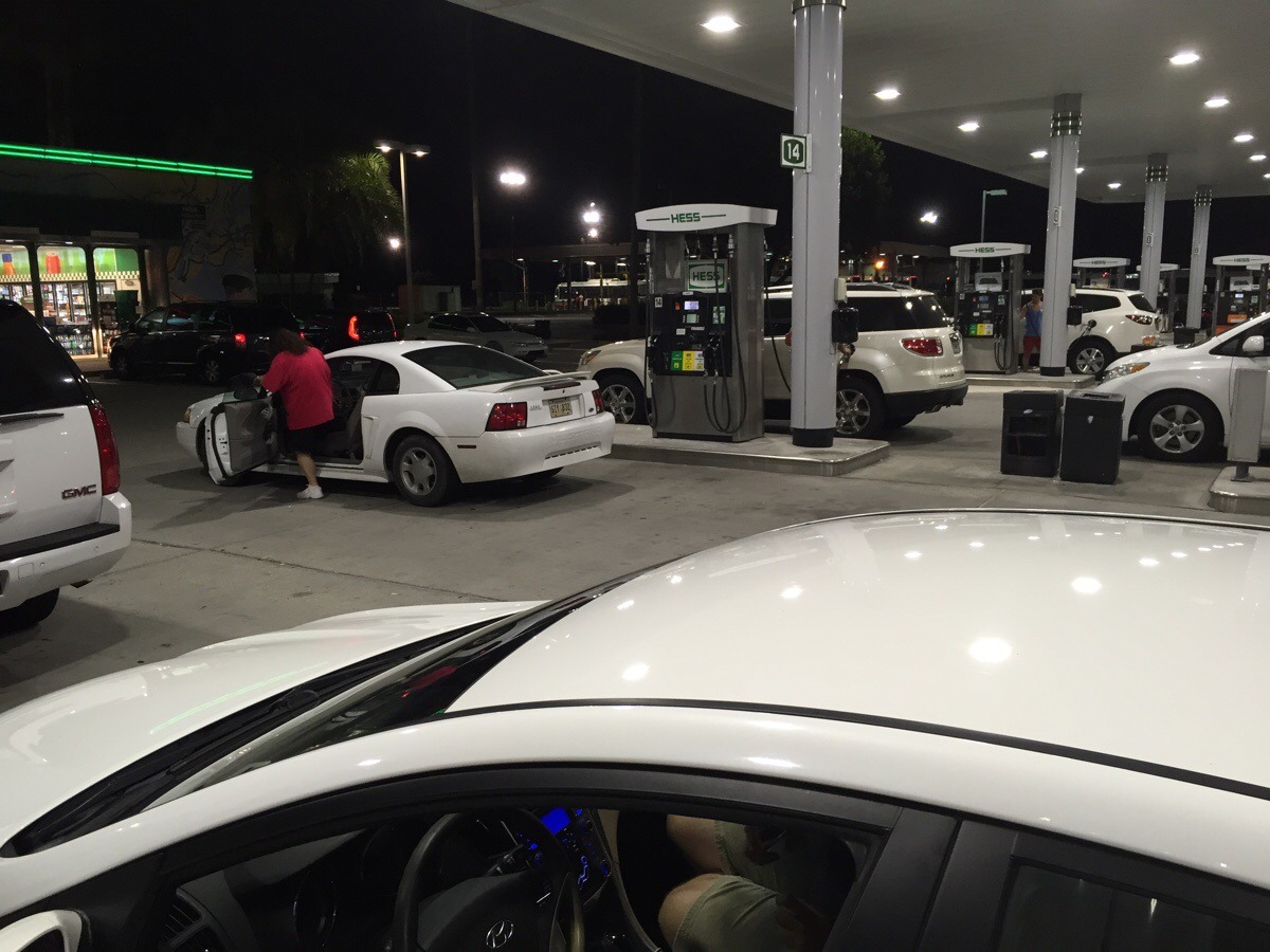 stunningpicture:  Stopped to get gas and apparently stumbled across a white car meet-up.