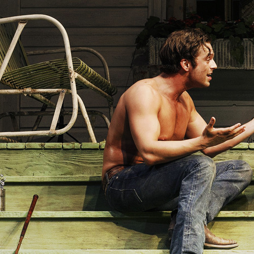 sebastiansource: Sebastian Stan as Hal Carter in William Inge’s play “Picnic” on B