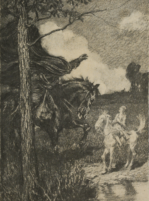 Illustration by Arthur Ignatius Keller, 1906, from The legend of Sleepy Hollow by Washington Irving