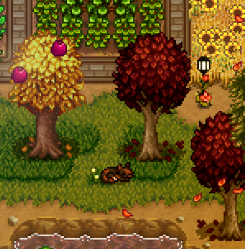 tokidokifish: oh, to be a cat sleeping under a tree next to a pond on a mild fall day