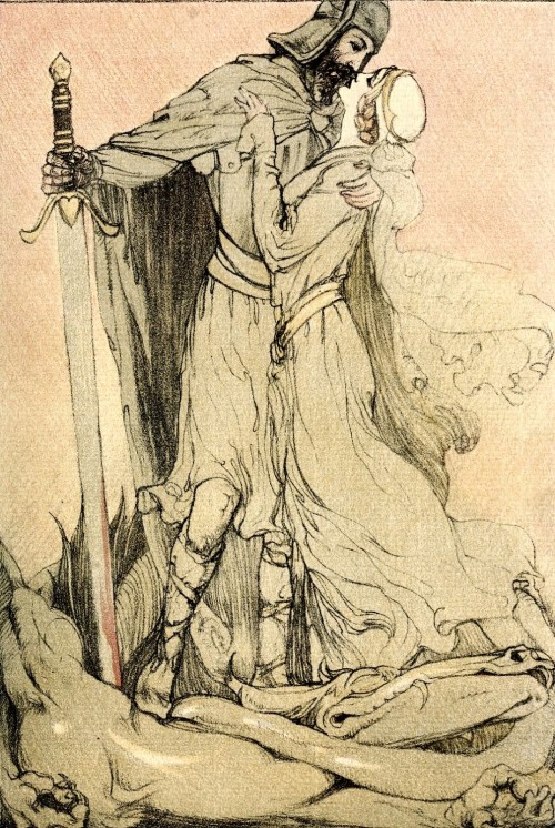 Illustration From The Tale Of Lohengrin, Knight Of The Swan After The Drama Of Richard Wagner By Willy