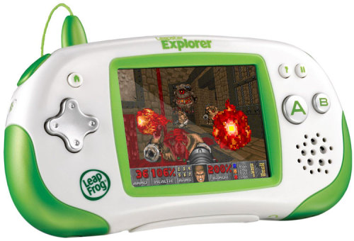 itrunsdoom:The first generation of Leapfrog educational kids toys? Yeah, they run Doom.While these d