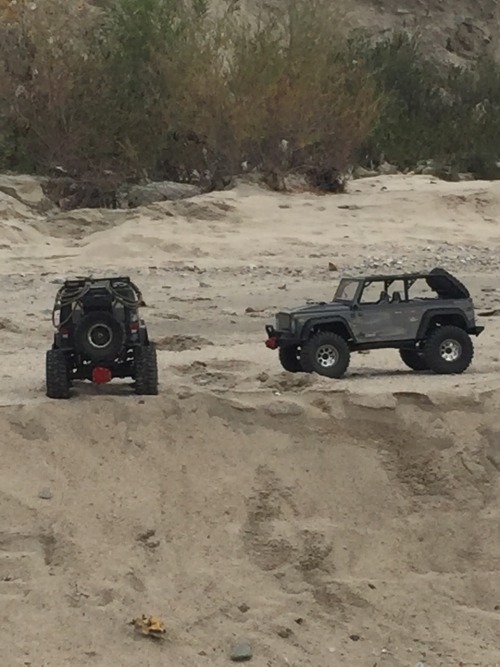 Went rock crawling today.