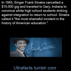 ultrafacts: September 18, 1945 white students at the integrated Froebel School, the only integrated school in Gary, participated in a boycott of classes, demanding the black students (numbered at 1,070 to Froebel’s 1,129 whites) be transferred to other