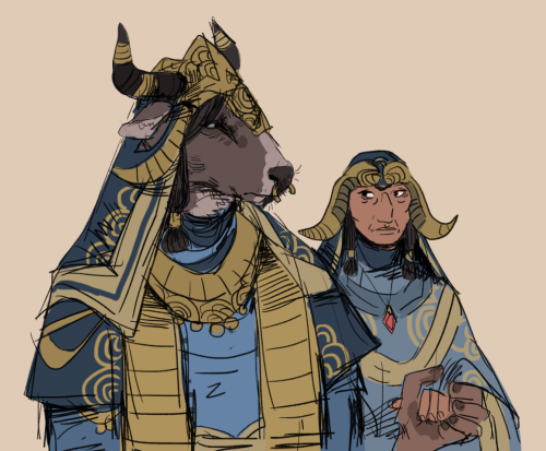 foulserpent:teenage belharza and his mother