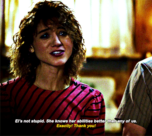 Nancy Wheeler: *exists* El And Max:
