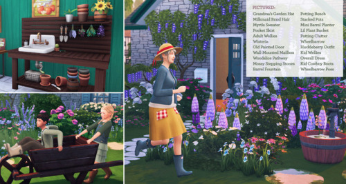 plumbobteasociety:Cottage Garden Stuff for Sims 4 A collaboration between @applezingsims, @coreops