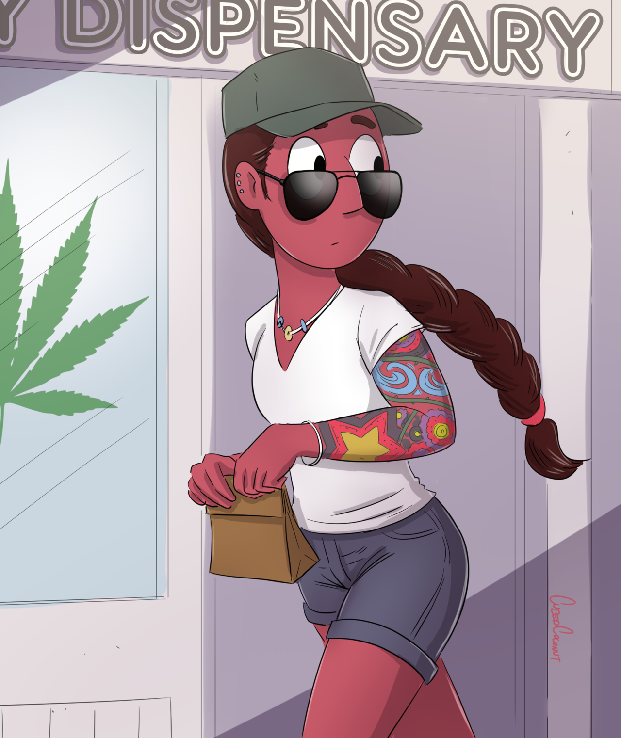 Grown-up Connie is picking up a little something for the ‘holiday’. I guess legalization