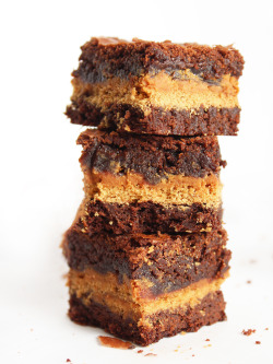 nerdy-king-of-hell:  sweetoothgirl:  Peanut Butter Graham Cracker Brownies  Yes please