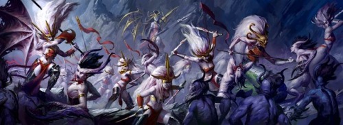 a-40k-author:Daughters of Khaine versus Daemonettes of Slaanesh.