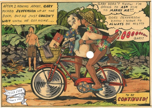 He just couldn&rsquo;t wait! A Hawaiian man and his tourist boyfriend meet again on a tropical bike 