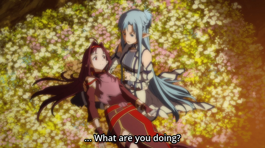 incorrectsaoquotes:  Yuuki: Nonsense! I’m not dying. If I was dying, could I do