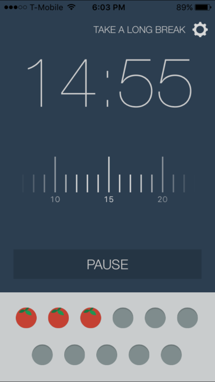 studyign:  10/18/10 [6:13pm] i downloaded a super cute pomodoro timer app for my phone!!! currently 