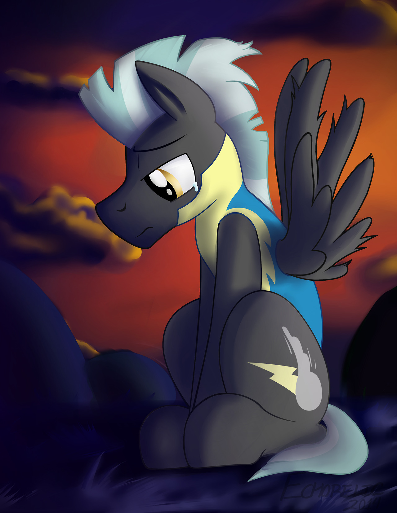 Thunderlane ponders&hellip; yeah, just an attempt at more painting i guess. hope
