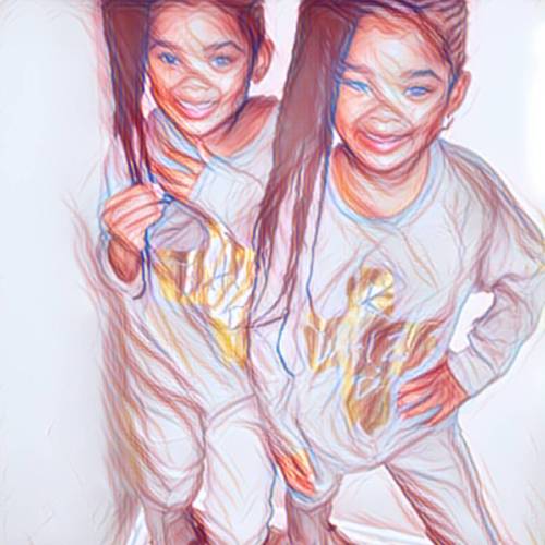 The true blue twins!  @megan_morgan_trueblue#kidprodigy #kidsrock #nolimits #kidsfashion #genius #