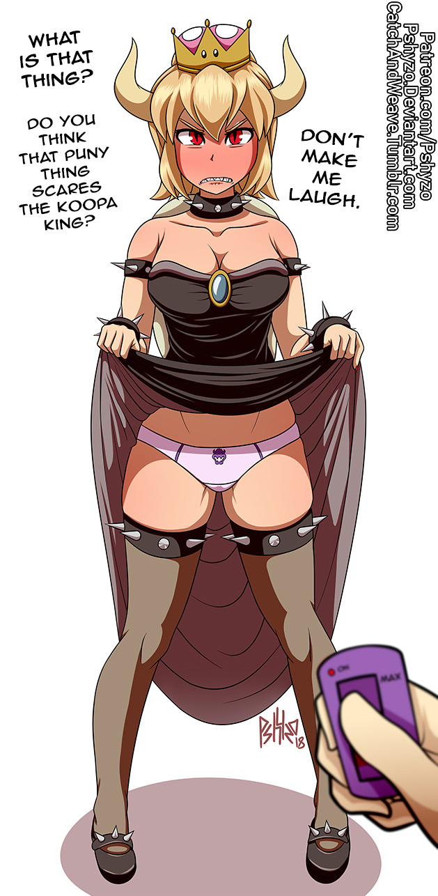 catchandweave: Maybe you should be scared, Bowsette… I mean… Uhhh… Anyway,