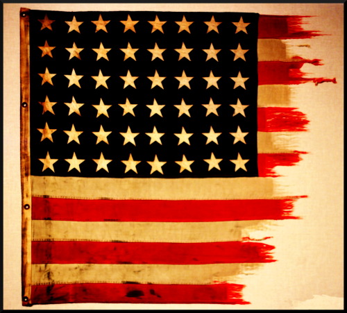  - American Flag, Museum Of Science And Industry, Chicago. U-505 Submarine Exhibit -