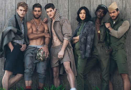 brianjamie:  Taylor Ashmore, Andre Ziehe, Ryan Tift, Qi Wen, Adau Mornyang & Tarik Kaljanac for the Annual PRIDE GUIDE, by @brianjamie