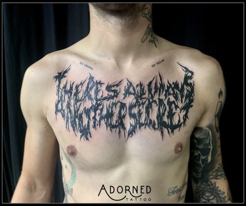 Hours black metal tattoo UVA Radiology