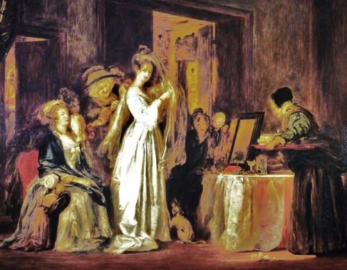 1838 David Wilkie (Scottish artist, 1785–1841) The Bride on Her Wedding Day