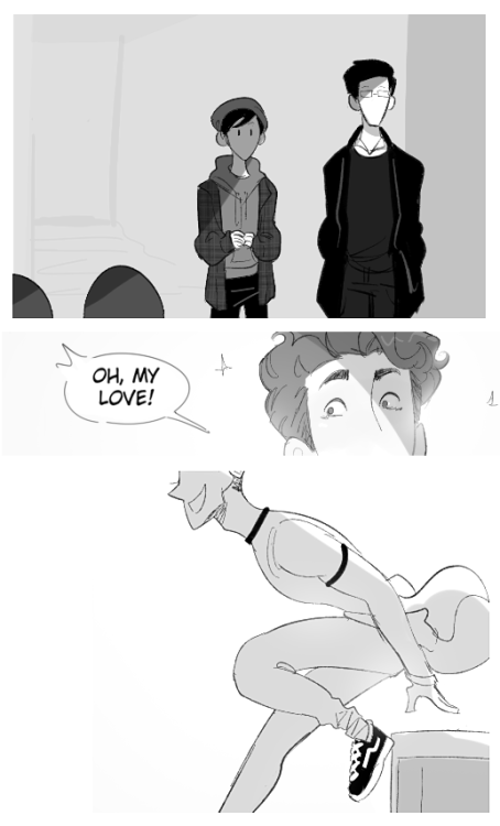 sign-from-god-complex:rondoel:Comic commission for @loganlogical of one scene from their fanfic whic
