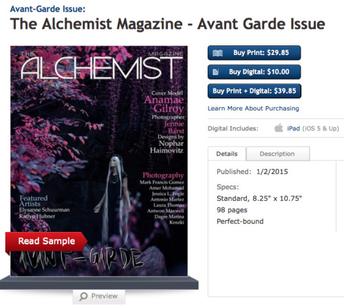 katlynart: Plastic has its first spread in “The Alchemist Magazine”  Super stoked a