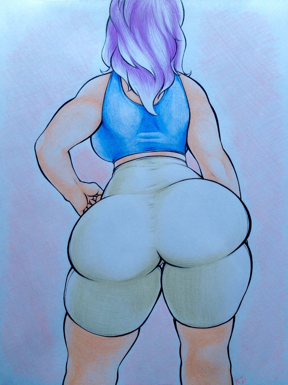 thefoxxx3d:  ixulliiq-killjoy:  I drew Vanessa in yoga pants… Yoga pants 💘 Plus