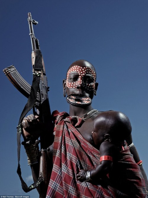 Ethiopian woman and child from South Omo.