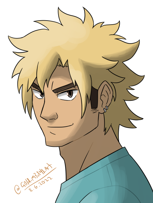 Tried drawing Ukai with his hair loose. If you’d like to commission me, DM me or email me g0ld