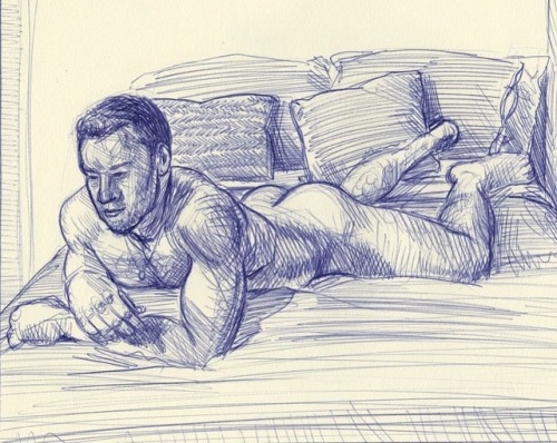 johnmacconnell:Angus and I talked about comic movies. 🦸🏼‍♂️ @angusobrien_  #johnmacconnell #ballpointpen #sketch #portraitdrawing #supportlivingartists #boysinbed https://www.instagram.com/p/Buu05HNBv9q/?utm_source=ig_tumblr_share&igshid=76gtoth663ic