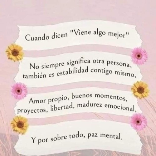 When They Say "something Better Is Coming", It Doesn't Always Mean Another Person, It Also Means Stability