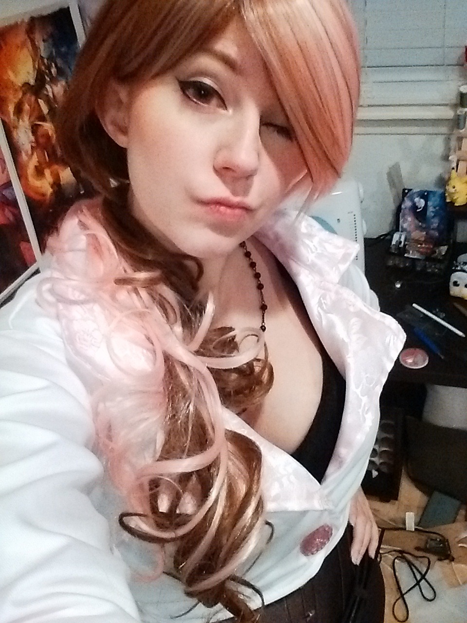 nyurt:  My “Neo” Neopolitan from RWBY! The jacket was made in 12 hours using