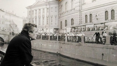 Marcello Mastroianni in St. Petersburg, Russia.