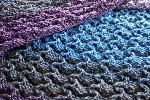 Next up from K’s Crochet’s, the Galaxy Scarf! Available now on Etsy!Knitted triangle scarf or wrap, 