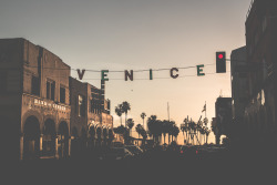 saltygrizzlyjournal:  Sunset on Venice Beach.