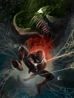 daily-superheroes:  Spider-Man vs Venom By