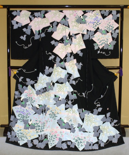 Kaga-Yuzen Kimono (Homongi)Kayoko Kato