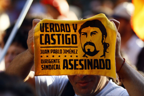 Release of urgency, campaign “Verdad y Castigo por Juan Pablo Jiménez” (“We demand truth and justice