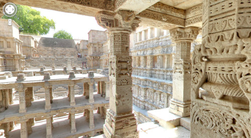 indiastreetview:Rani-ki-vav (the Queen’s Stepwell) is a UNESCO World Heritage Site located in Patan,