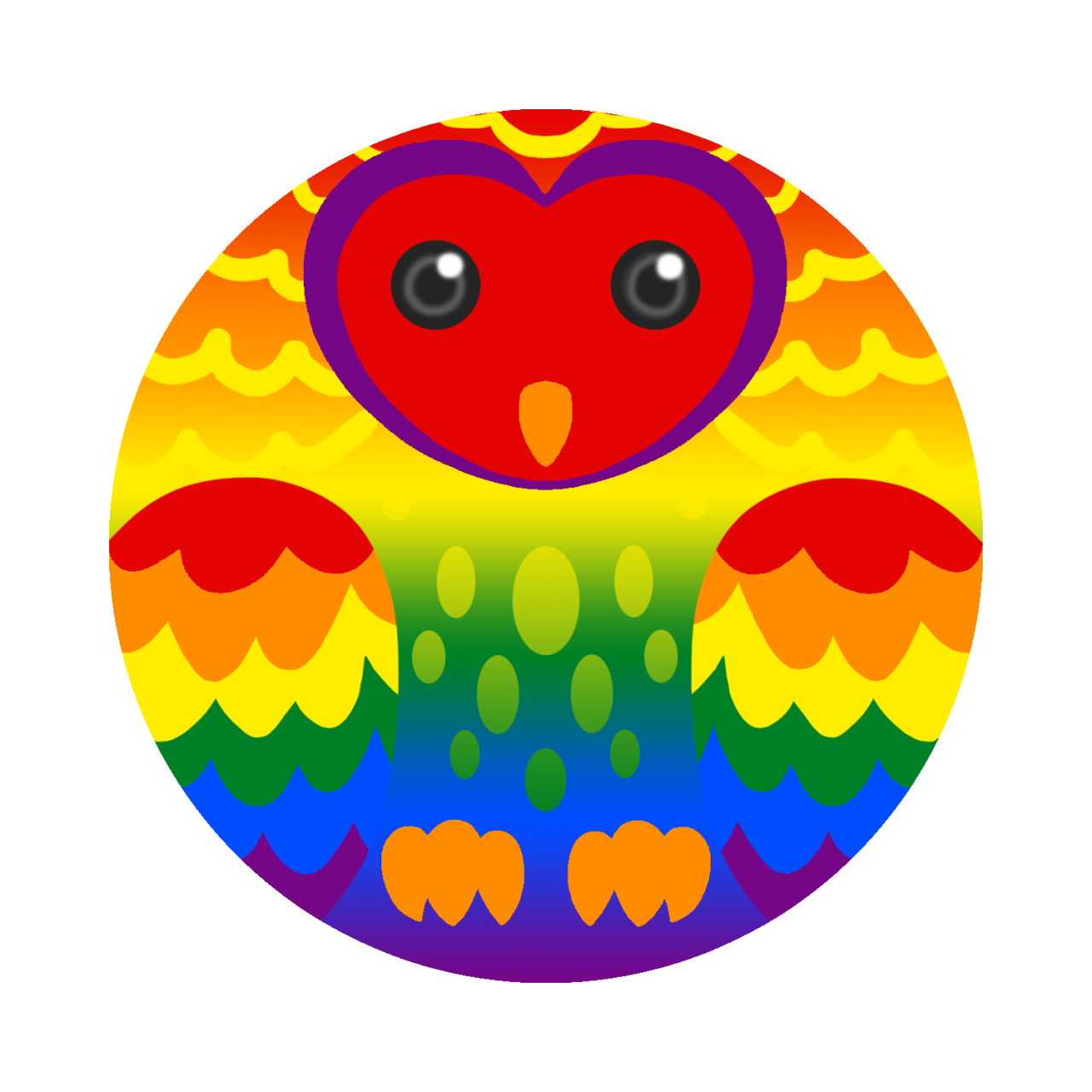 furvanoctua:  Made some pride owls~  From top to bottom: Asexual flag, Aromantic