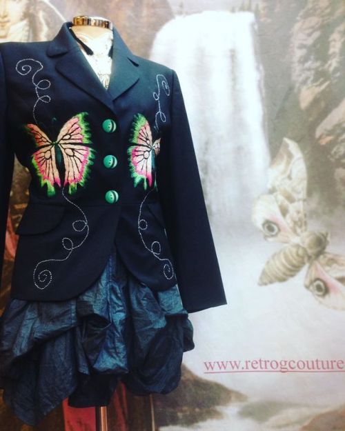 Latest offering hand embroidered butterfly jacket #handembroidery #embroideryart #artfashion #slowfa