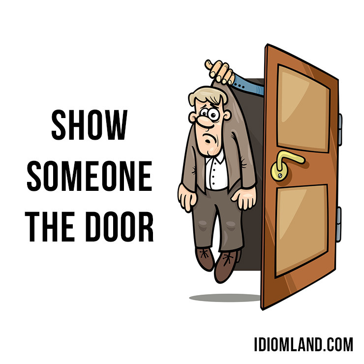 Hey guys! Our idiom of the day is ”Show someone the door“, which means “to dismiss someone from a job.“
⠀
First recorded in 1778.
You need example sentences with pronunciation? Try our app for learning English idioms - click the link...