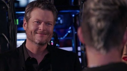 Find someone who looks at you the way Blake Shelton looks at Adam Levine